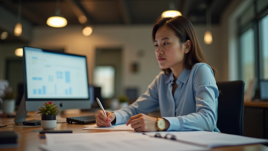 Professional discussing productivity strategy