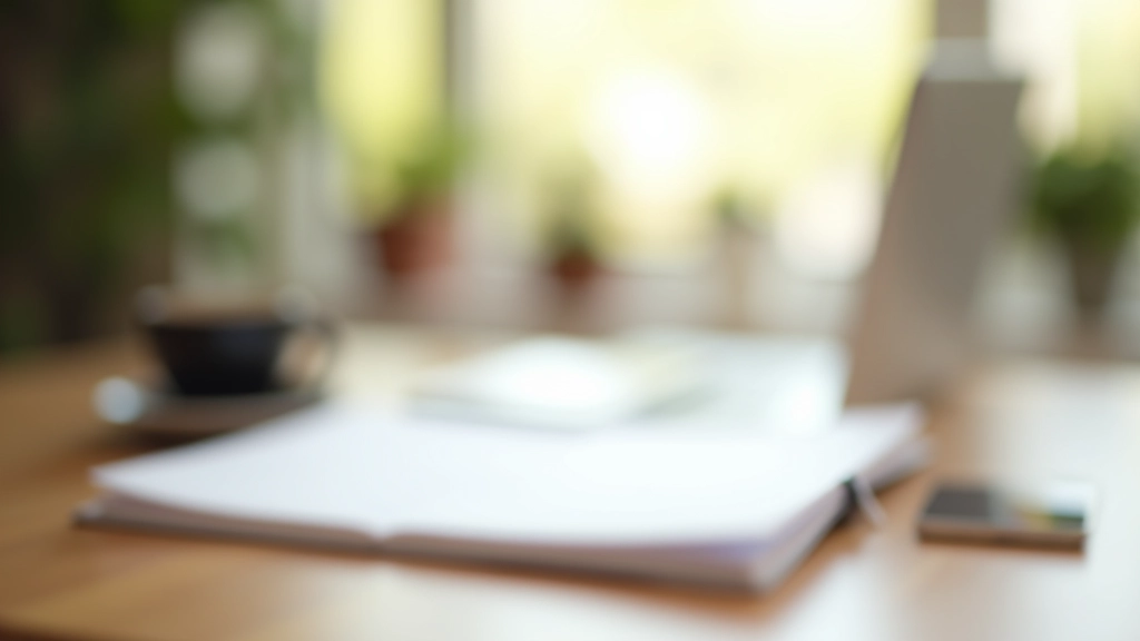 Professional workspace with organized planner and productivity tools on modern desk