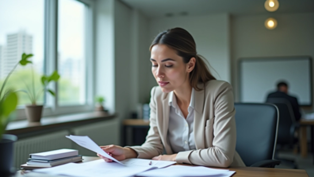 Person looking confused at overflowing desk with papers scattered everywhere, feeling overwhelmed by tasks